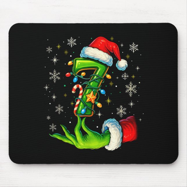 Six Seven 67 Meme Funny Christmas Couple Matching  Mouse Mat (Front)