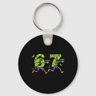 Six Seven 67 Meme Men Women Kids Funny Halloween Key Ring