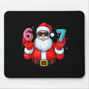 Six Seven 67 Meme Santa 67 Ice Cream Drip Christma Mouse Mat