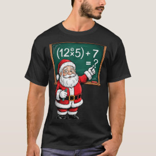 Six Seven 67 Meme Santa Math Teacher Christmas Men T-Shirt