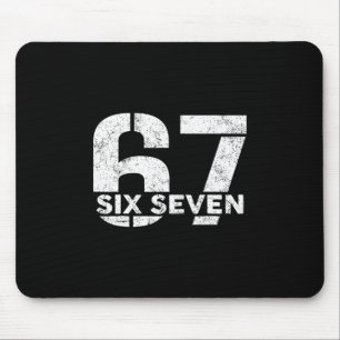 Six Seven 67 Number 67 Meme 6 7 Trendy Six Seven G Mouse Mat