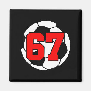 Six Seven 67 Soccer 6 7 Funny Meme 6-7 Gen Alpha S Magnet