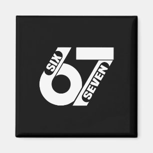 Six Seven 67 Team Sports Funny Meme 67 6 7 Men Wom Magnet