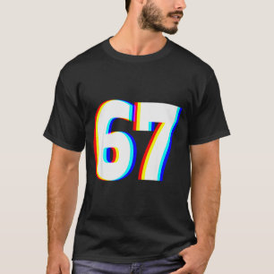 Six Seven 6 7 Edm Optical Illusion  T-Shirt