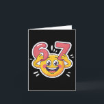 Six Seven 6 7 Emoticon Meme Design  Card<br><div class="desc">Six Seven 6 7 Emoticon Meme Design</div>