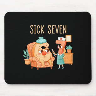 Six Seven 6 7 Funny 67 Gen Alpha Slang 6-7 Meme Nu Mouse Mat