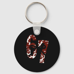 Six Seven 6 7 Funny Number Meme  Key Ring