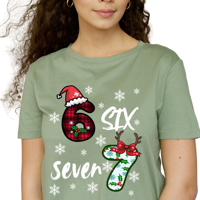 Six Seven 6 7 Gen Alpha Meme Christmas  T-Shirt (Creator Uploaded)
