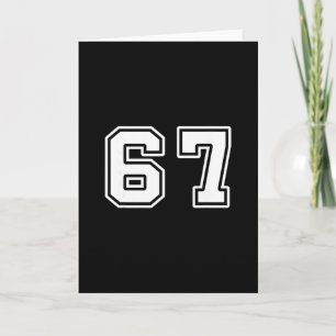 Six Seven 6 7 Meme 67  Card