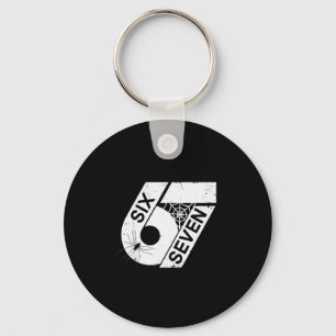 Six Seven 6 7 Meme 6 7 Halloween Costume _1 Key Ring
