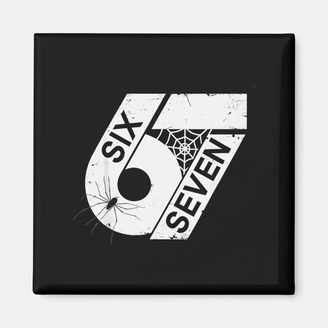Six Seven 6 7 Meme 6 7 Halloween Costume  Magnet (Front)