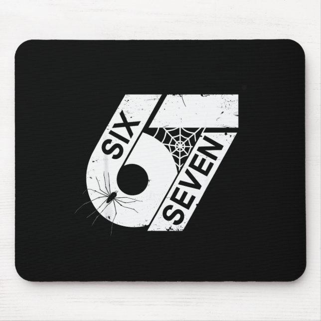 Six Seven 6 7 Meme 6 7 Halloween Costume  Mouse Mat (Front)
