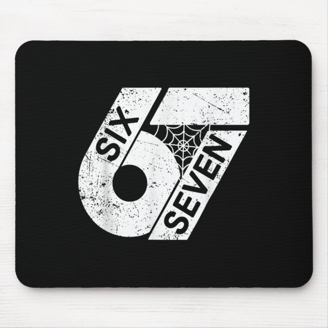 Six Seven 6 7 Meme 6 7 Halloween Costume  Mouse Mat (Front)