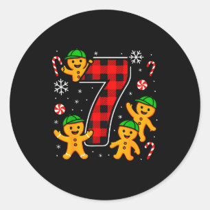 Six Seven 6 7 Meme Christmas Matching Couple Boy G Classic Round Sticker