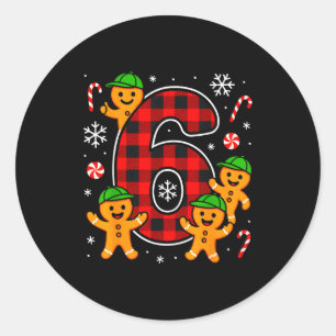 Six Seven 6 7 Meme Christmas Matching Couple Boy G Classic Round Sticker