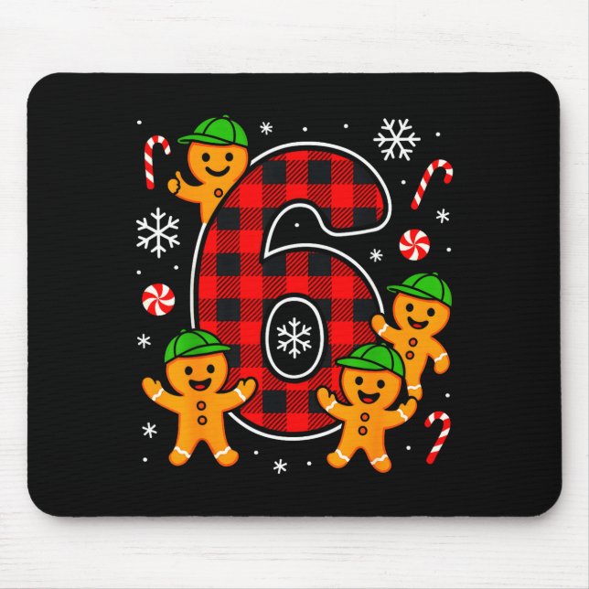 Six Seven 6 7 Meme Christmas Matching Couple Boy G Mouse Mat (Front)