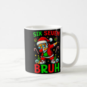 Six Seven 6 7 Meme Dabbing Santa Merry Christmas B Coffee Mug