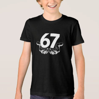 Six Seven 6 7 Meme Fun Design with Hands Tri-Blend Shirt