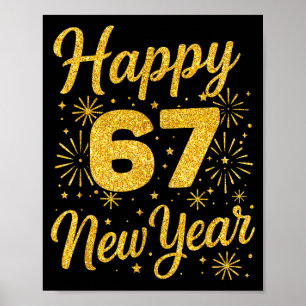 Six Seven 6 7 Meme Funny Happy New Year 67 2026 Poster