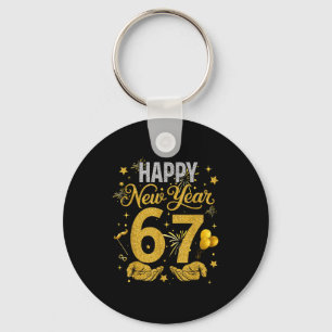 Six Seven 6 7 Meme Funny Happy New Year 67 Men Wom Key Ring