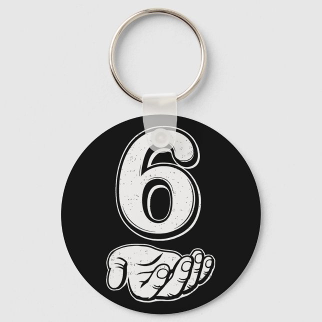 Six Seven 6 7 Meme Gen Alpha Slang 6 7 Hands Coupl Key Ring (Front)