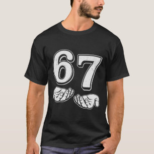 Six Seven 6 7 Meme Gen Alpha Slang 6 7 Hands Mens T-Shirt
