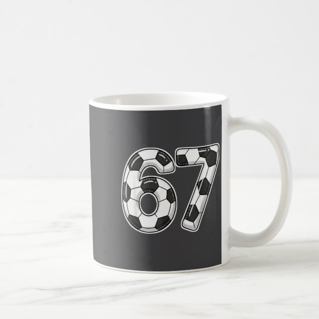 Six Seven 6 7 Meme Humor Funny Football Fan Men Wo Coffee Mug (Right)