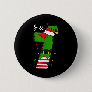 Six Seven 6 7 Meme Santa Christmas Xmas Number 67 Cm Round Badge