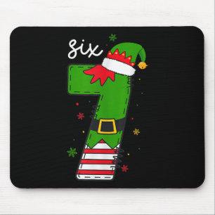 Six Seven 6 7 Meme Santa Christmas Xmas Number 67 Mouse Mat