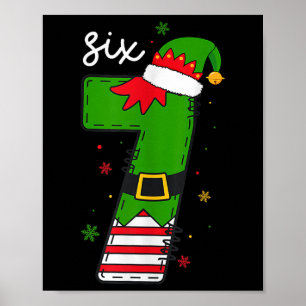 Six Seven 6 7 Meme Santa Christmas Xmas Number 67  Poster