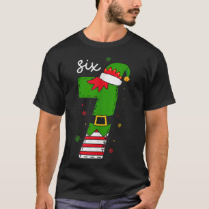 Six Seven 6 7 Meme Santa Christmas Xmas Number 67  T-Shirt