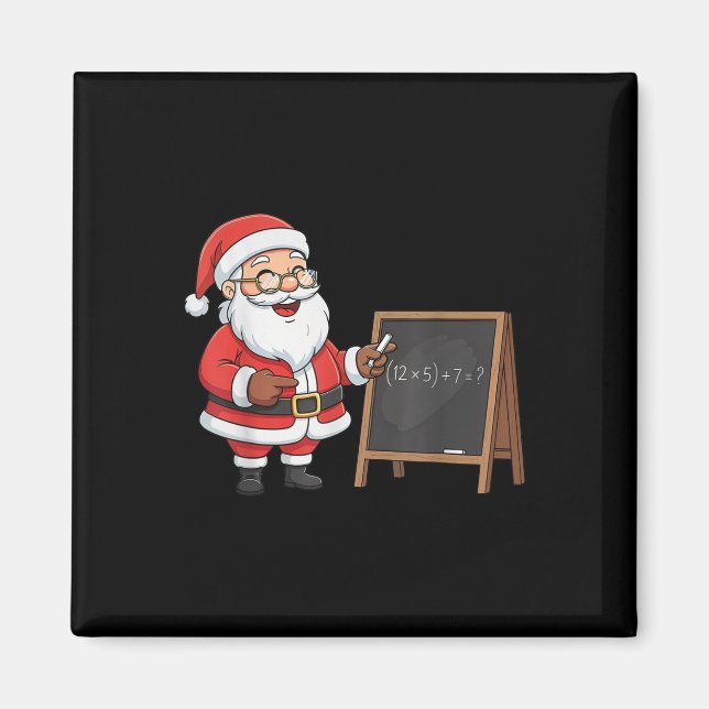 Six Seven 6 7 Meme Santa Christmas Xmas Teacher Nu Magnet (Front)