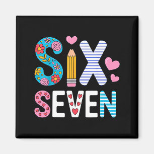 Six Seven 6 7 Meme Teacher  Magnet