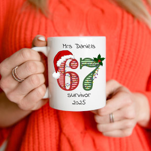 Six Seven 6 7 Survivor Funny Christmas Name Coffee Mug
