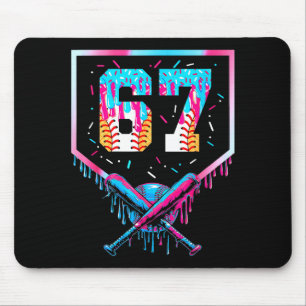 Six Seven Baseball Ice Cream Drip Cool 67 Gen Alph Mouse Mat