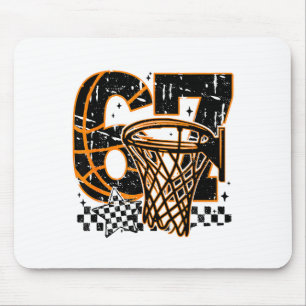 Six Seven Basketball, Funny 67 Basketball, Retro G Mouse Mat