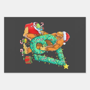 Six Seven Bigfoot 67 Sasquatch Meme Christmas Wrapping Paper Sheet