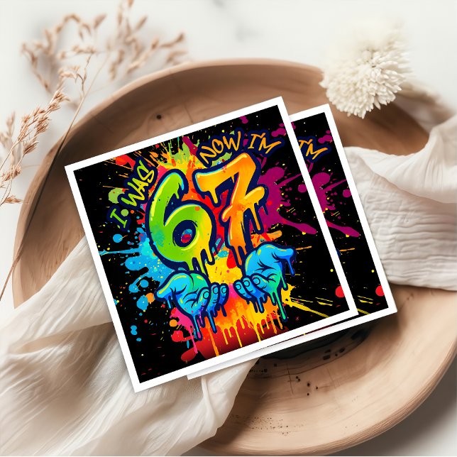 Six Seven Birthday Napkins (Creator Uploaded)