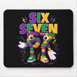 Six Seven Brainrot Italian Funny 67 Kids Mardi Gra Mouse Mat