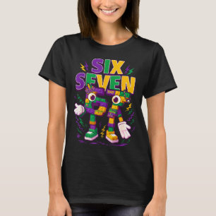 Six Seven Brainrot Italian Funny 67 Kids Mardi Gra T-Shirt