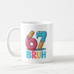 Six Seven Bruh 67 Ice Cream Drip for Men Women Kid Coffee Mug