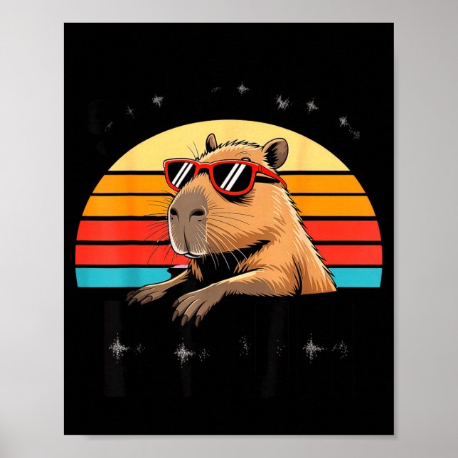 Six Seven Bruh 67 Meme Capybara  Poster (Front)