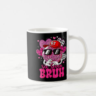 Six Seven Bruh 67 Meme Smile Face Valentines Day B Coffee Mug