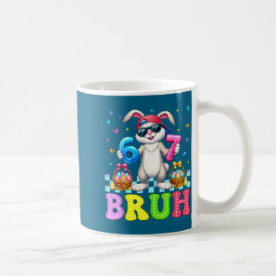 Six Seven Bruh 6 7 Meme Happy Easter Day Funny Bun Coffee Mug