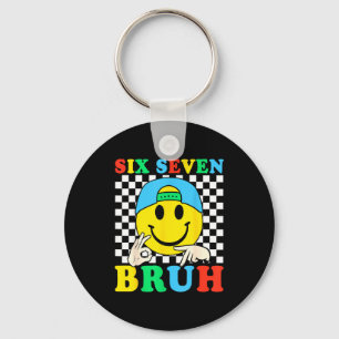 Six Seven Bruh Boys 67 Meme Gen Alpha Slang 6 7 Ki Key Ring