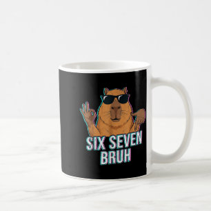 Six Seven Bruh Capybara 67 Boys Teens Kids Animals Coffee Mug