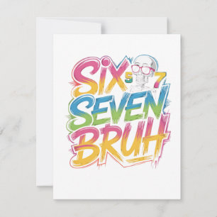 six seven bruh card