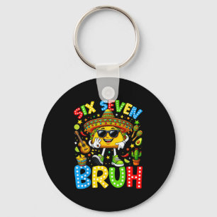 Six seven bruh cinco de mayo 67 meme taco key ring