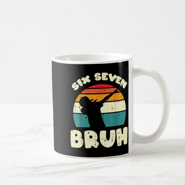 Six Seven Bruh Dab Funny 67 Costume 6 7 Meme Kids  Coffee Mug (Right)