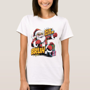 Six Seven Bruh Funny Christmas Shirt   Retro Pop A